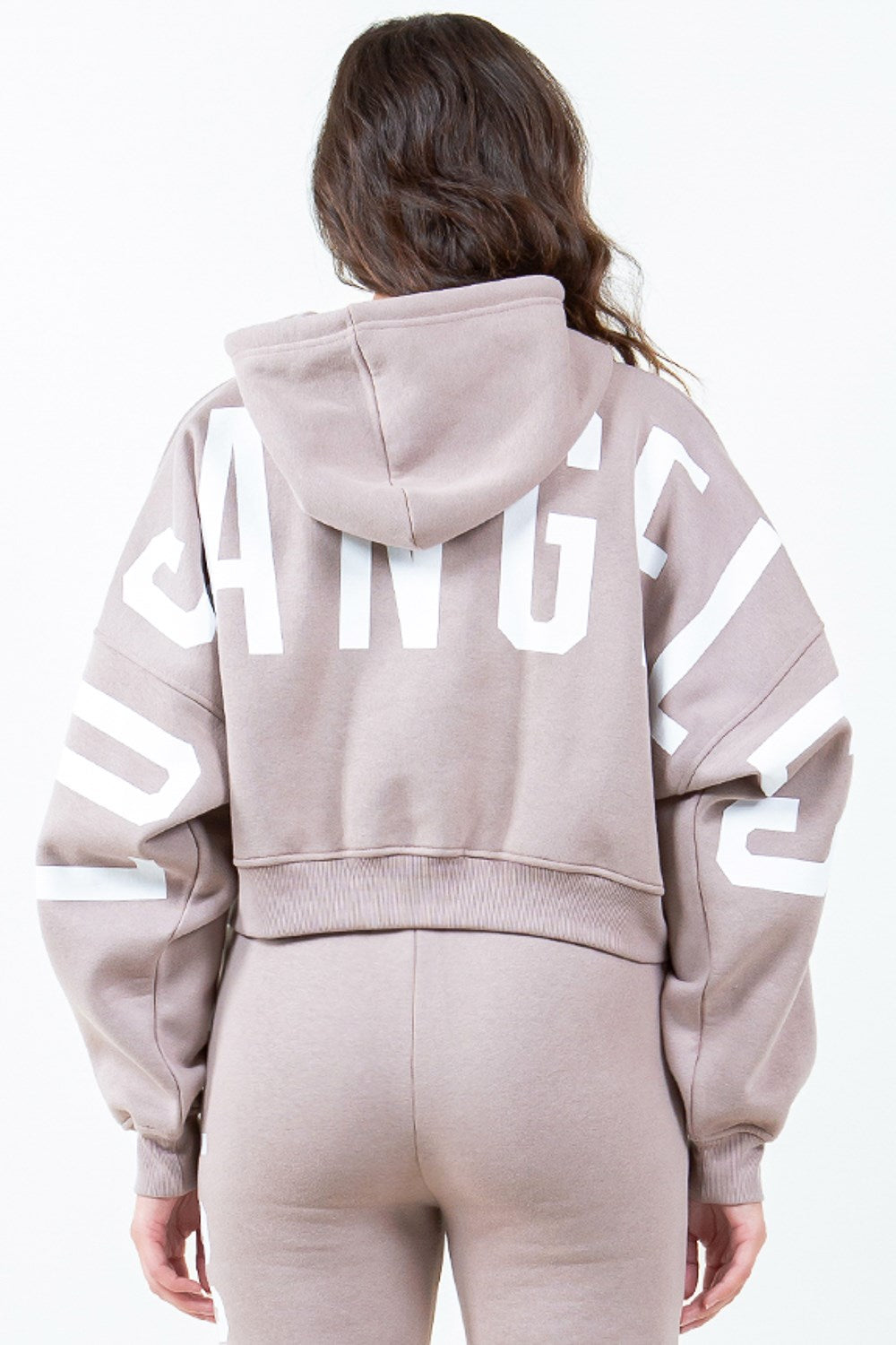 American Bazi Letter Graphic Long Sleeve Drawstring Cropped Hoodie DUSTY ROSE WHITE d9e27be7-ba48-44f2-b37f-c3254f50f89e-Max