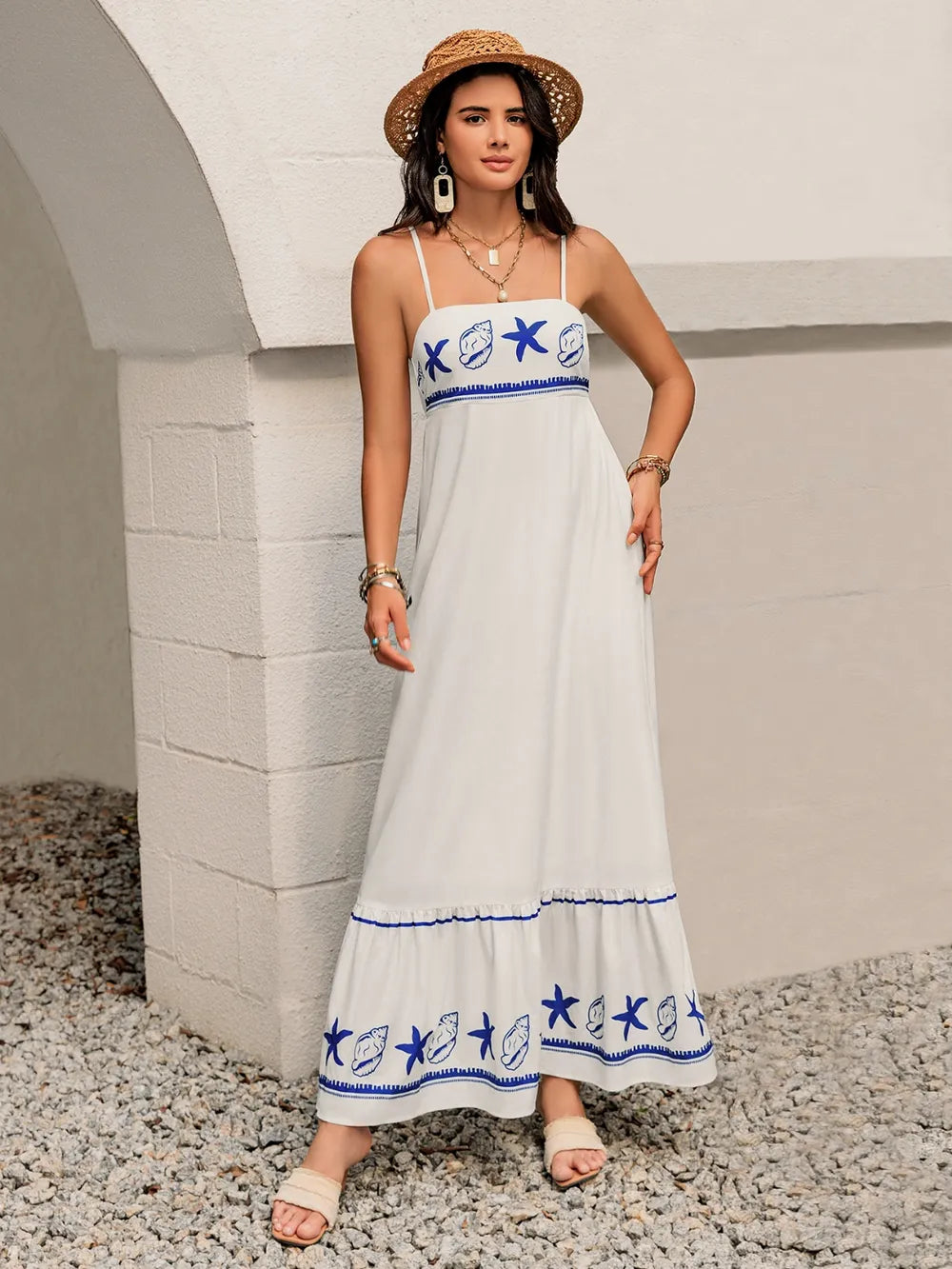 Printed Square Neck Maxi Cami Dress da227d98-03ce-4181-a6f8-084ca641c626-Max