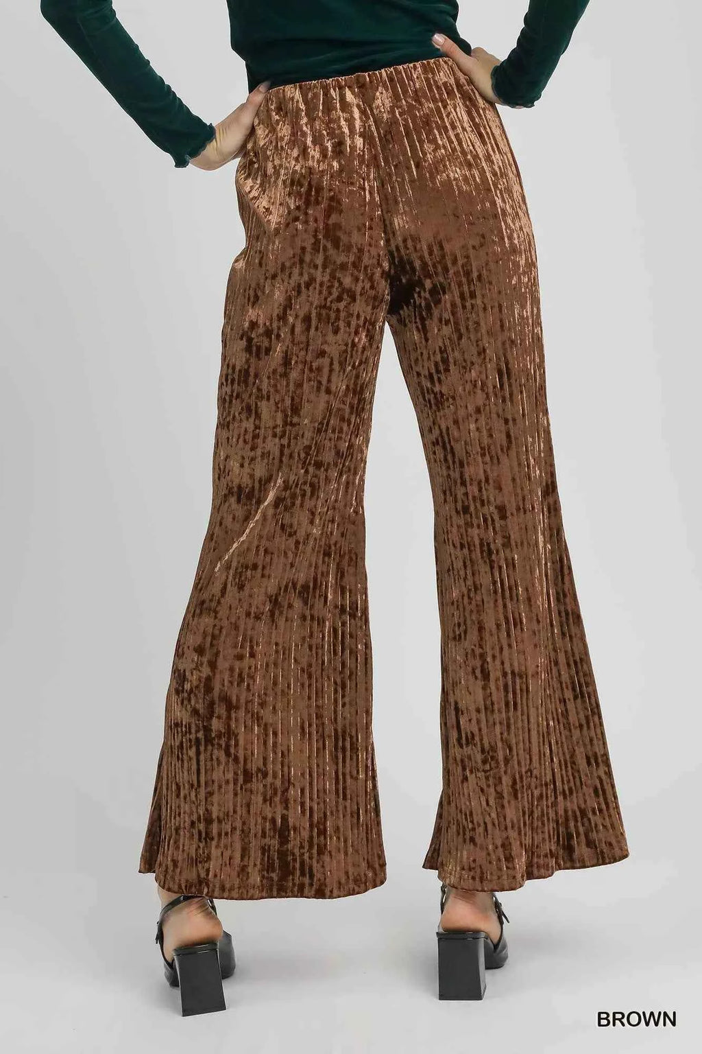 Umgee Velvet Pleated Wide Leg Pants da5b9b11-aadb-47fe-b0c0-ce8d54ae5372-Max-Origin