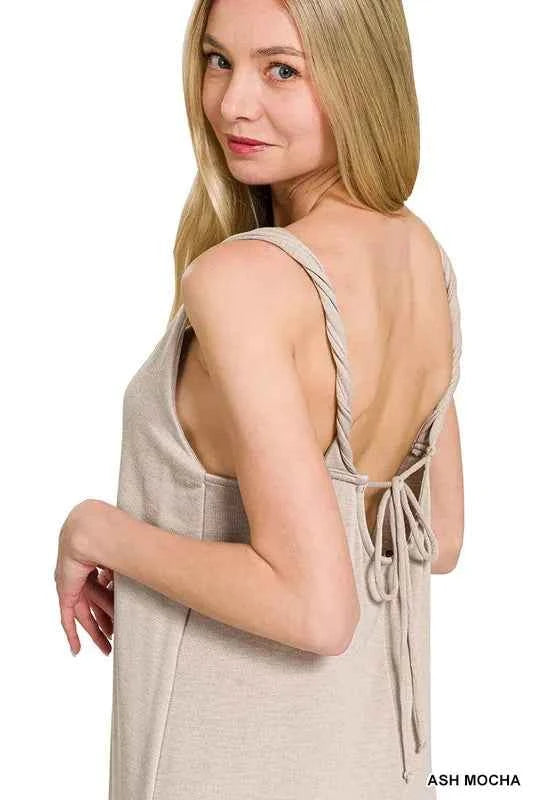 Zenana French Terry Twisted Strap Midi Dress da8a06ec365243719575844deb2e61a1-Max-Origin