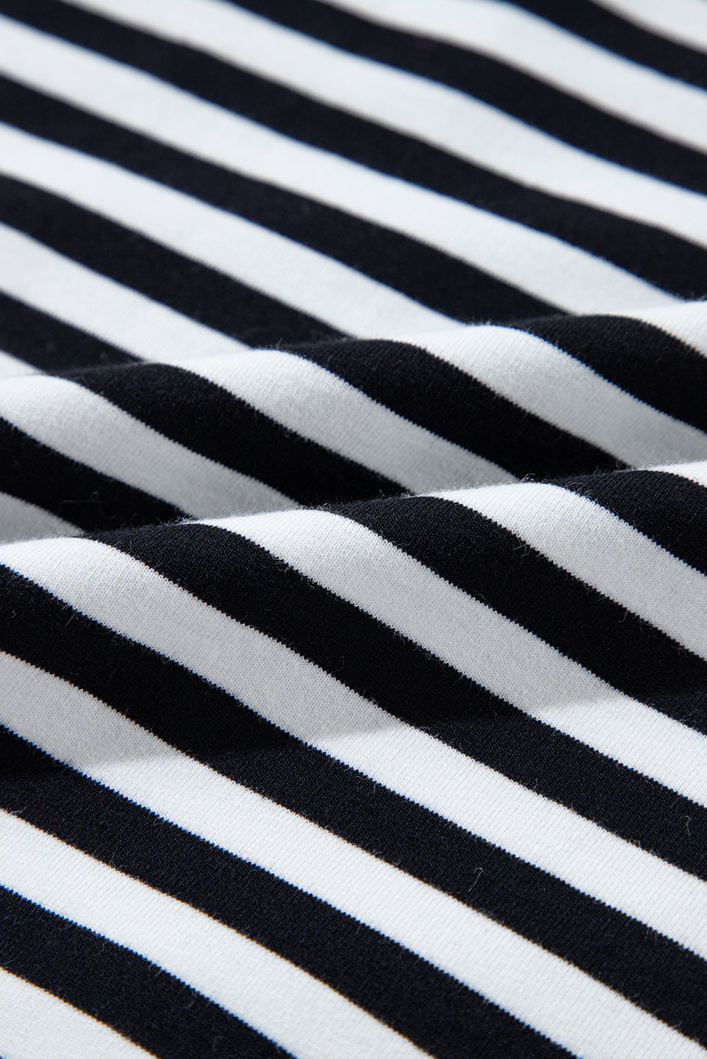 Black Stripe Contrast Edge Cross Seam Oversized Sweatshirt daa1cac934325e4a