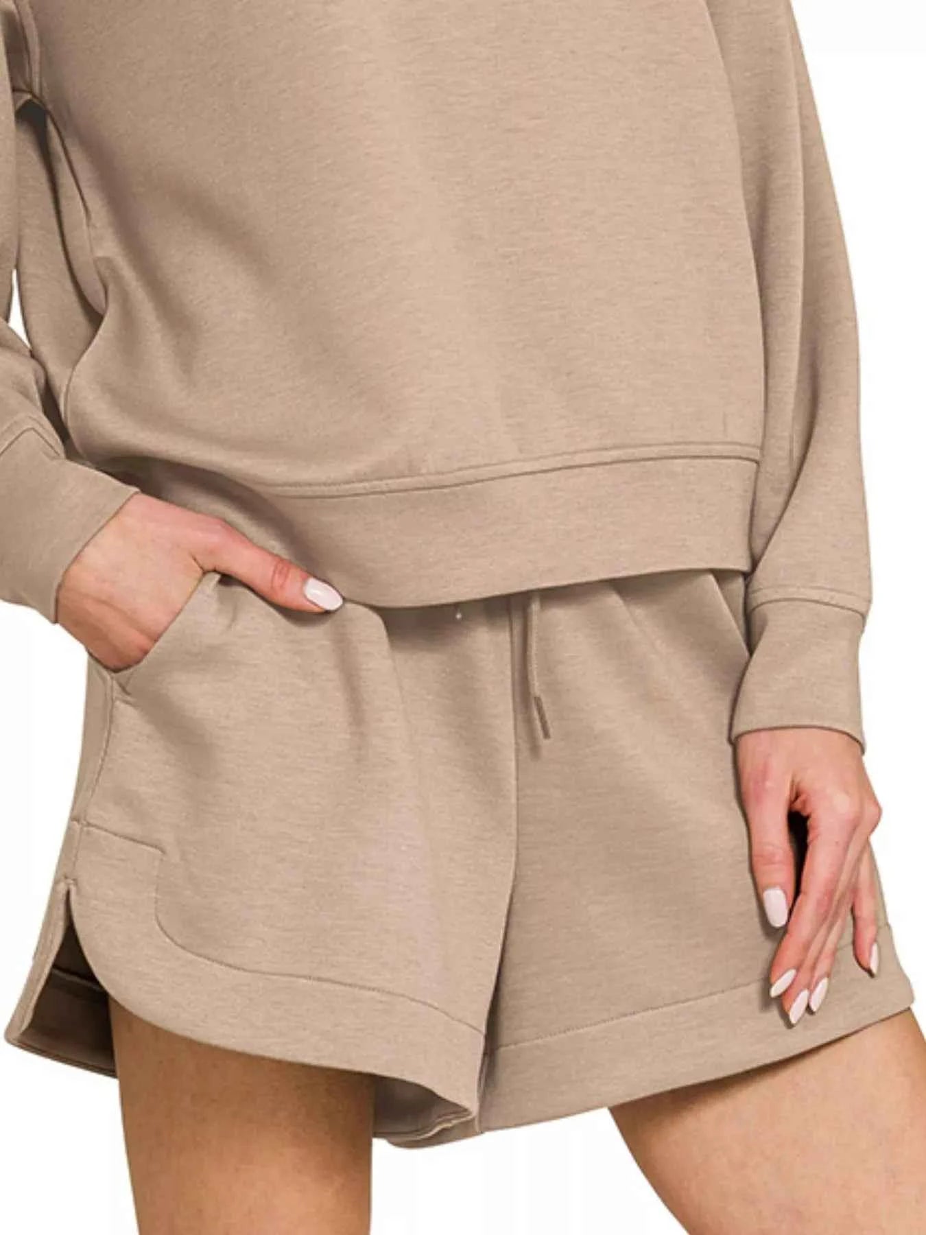 Zenana Scuba Long Sleeve Sweatshirt and Shorts Set daec43f8-05c9-4c6f-b4ad-78ccc594796d-Max-Origin
