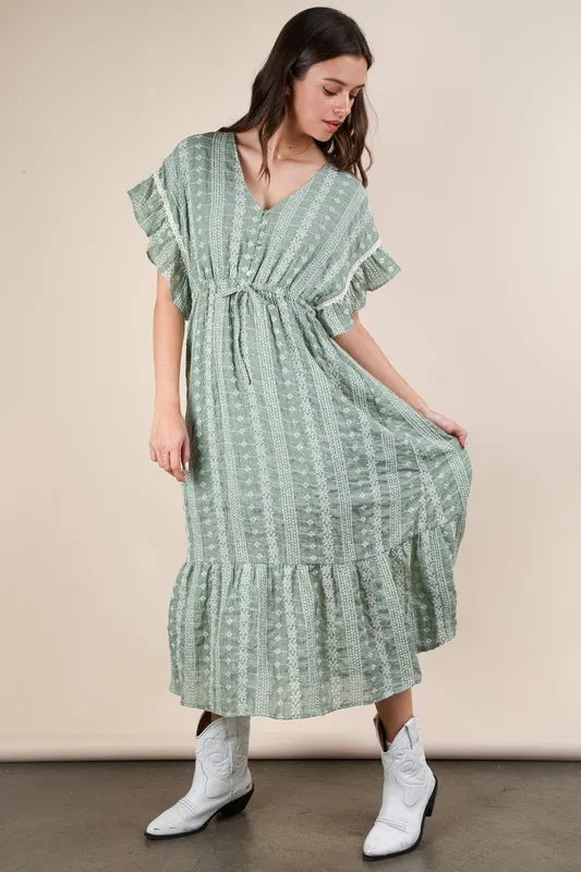 VERY J Embroidered Boho Ruffled Midi Dress daf5e3cb4f164d7d8f837b821c892b33-Max-Origin