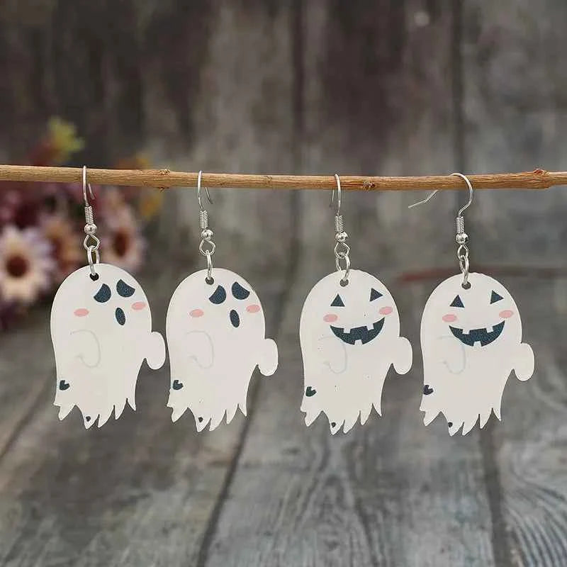 2 Piece Alloy Acrylic Ghost Dangle Earrings db52861d-6615-4d6c-a6ec-33a1345ae572-Max
