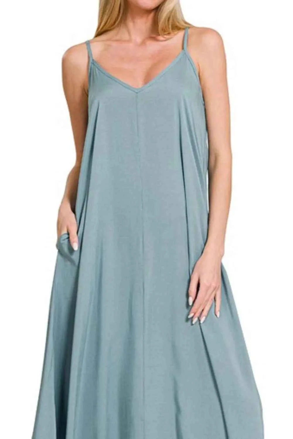 Zenana Woven Arc Hem Cami Dress With Flowy Pockets db5fc373-1f90-432c-8308-7ae6a1fb1e28-Max-Origin