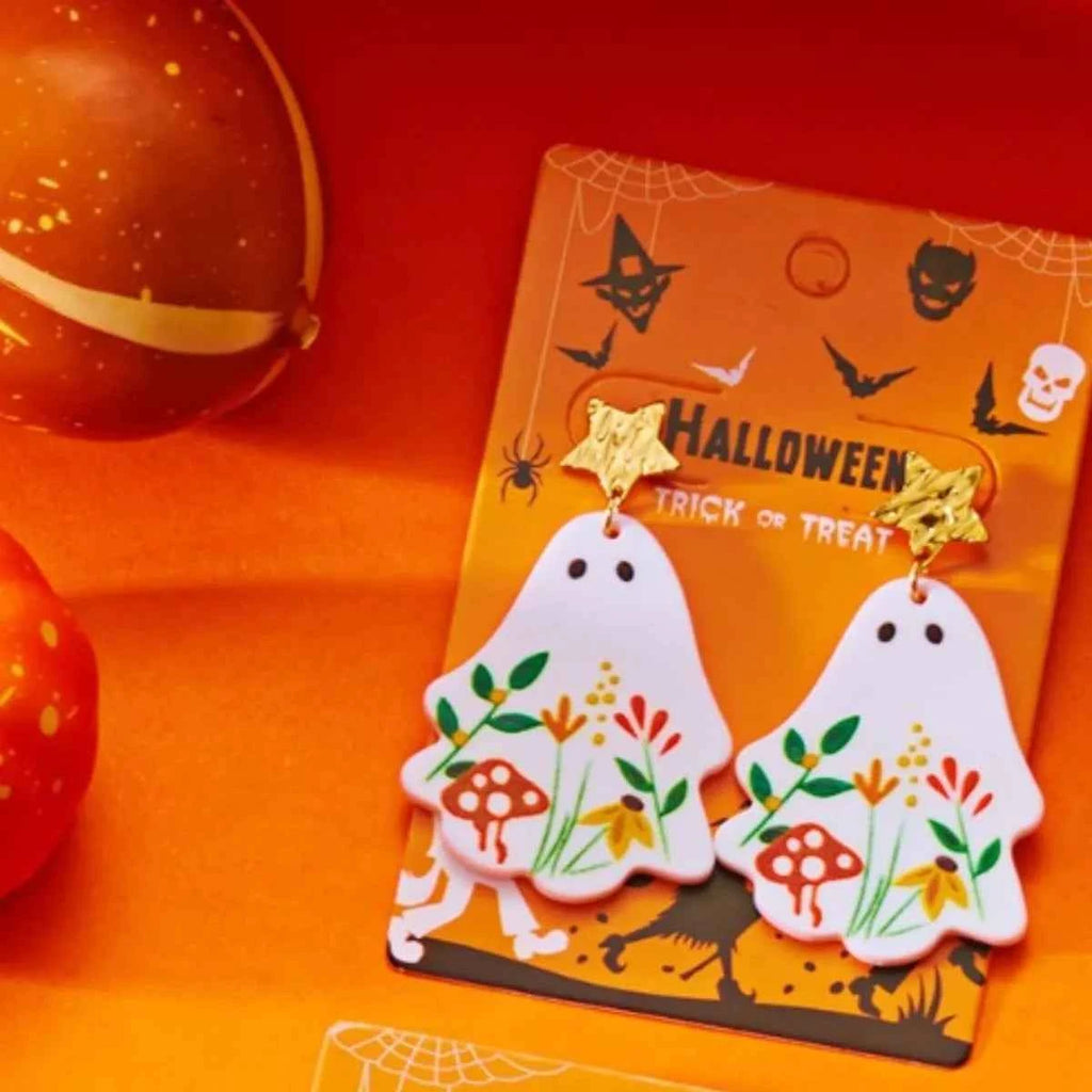 Whimsical Ghost Earrings with Floral Design dc6e7df4-a870-49c7-b708-6f7658b0fbc5-Max-Origin