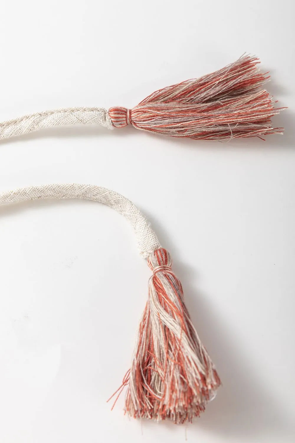 Geometric Embroidered Short Sleeve Tassel Tie Neck Blouse dce6396a-2951-45f4-9f8c-5d29d65bc8e7-Max-Origin