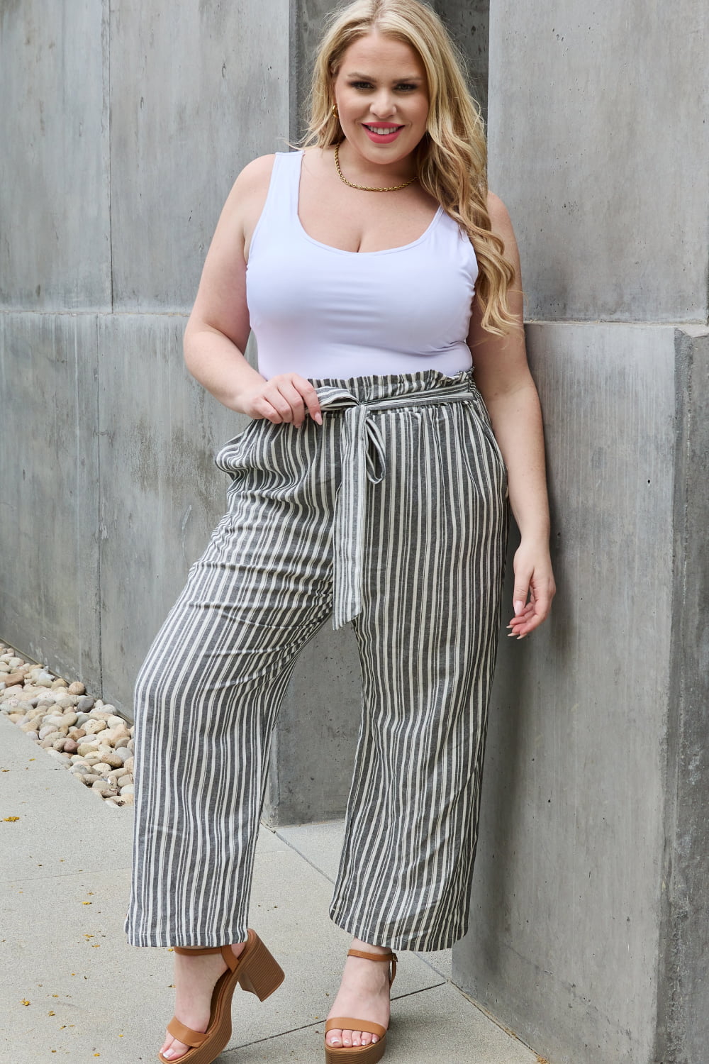 Heimish Find Your Path Full Size Paperbag Waist Striped Culotte Pants dd1f9ebf4c8143f18405bdf501a14a80-Max