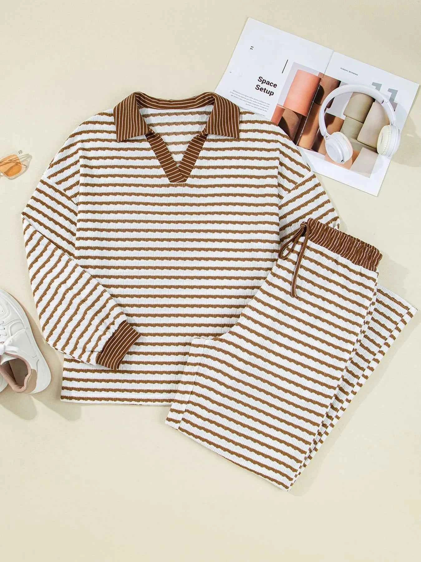 Stripe Collared Top and Drawstring Pant Set dd47e259-a142-4823-9e94-62aa12d5bf01-Max-Origin