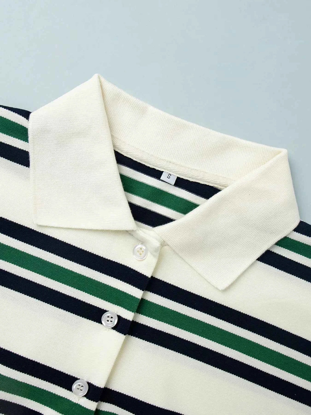 Striped Polo T-Shirt with Contrast Collar dd8ddd059daa4e37a9d9db9479f65317-Max-Origin