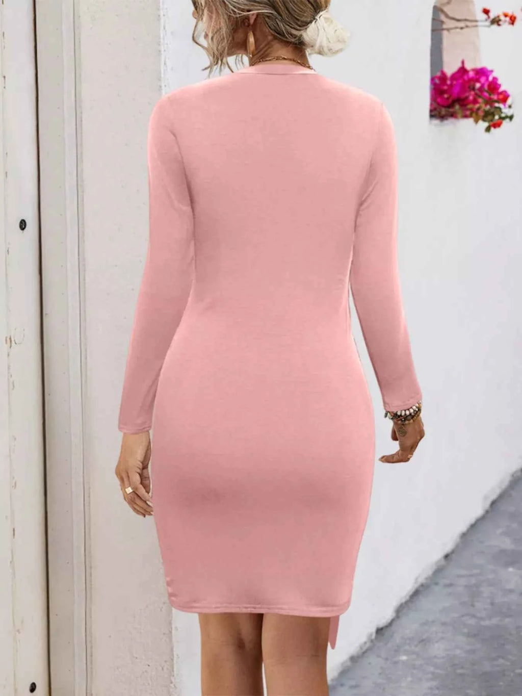Round Neck Long Sleeve Bodycon Dress de01f984-a469-4c40-a080-9dee5fd67e4b-Max-Origin