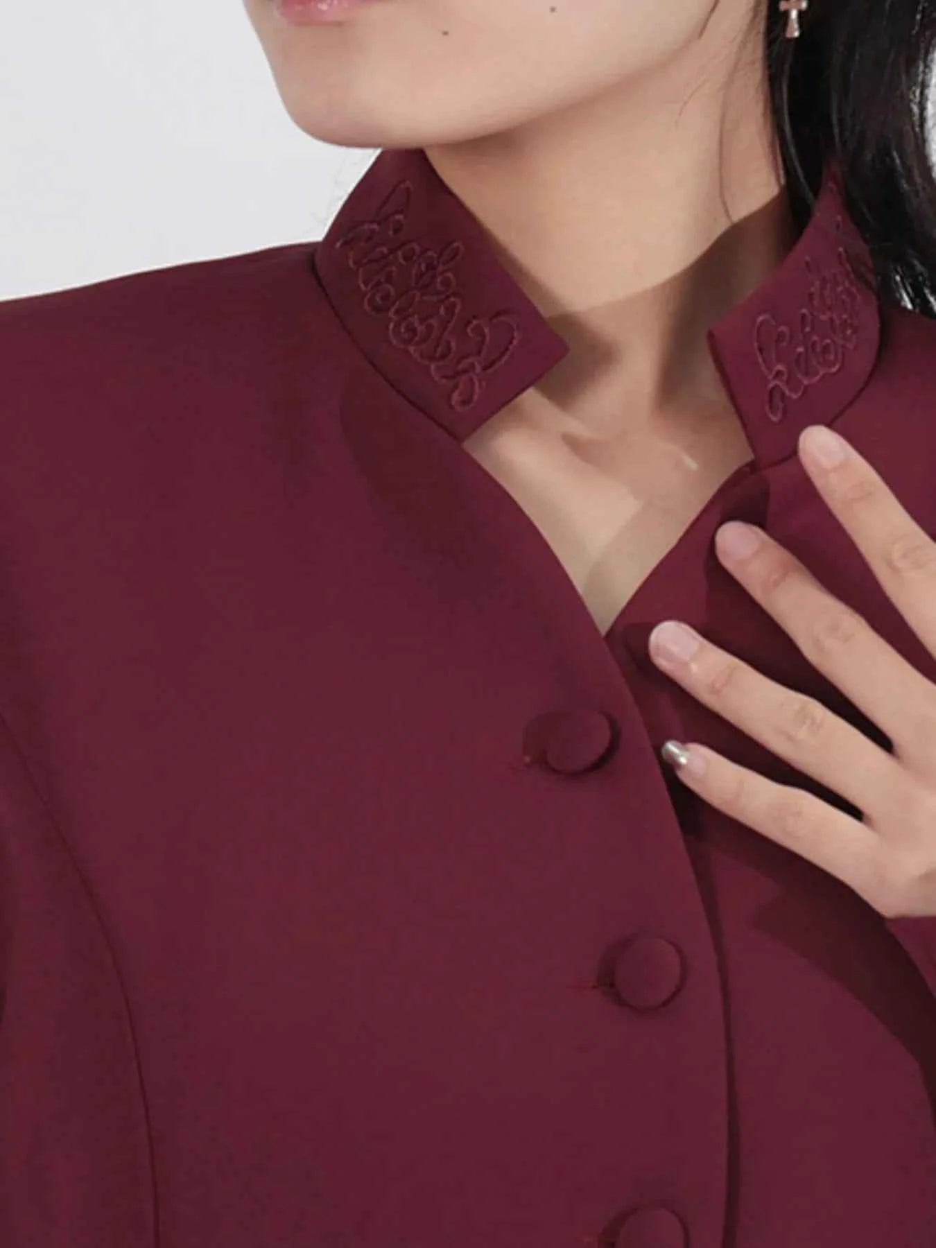 Button Up Long Sleeve Top and Pleated Skirt Set de086719-195d-40d1-890a-6248cd18f810-Max-Origin
