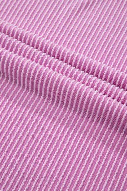 Corded Knit Long Sleeve Top and Shorts Set de8c540b-bf6b-4aef-994a-4ac12f325a34