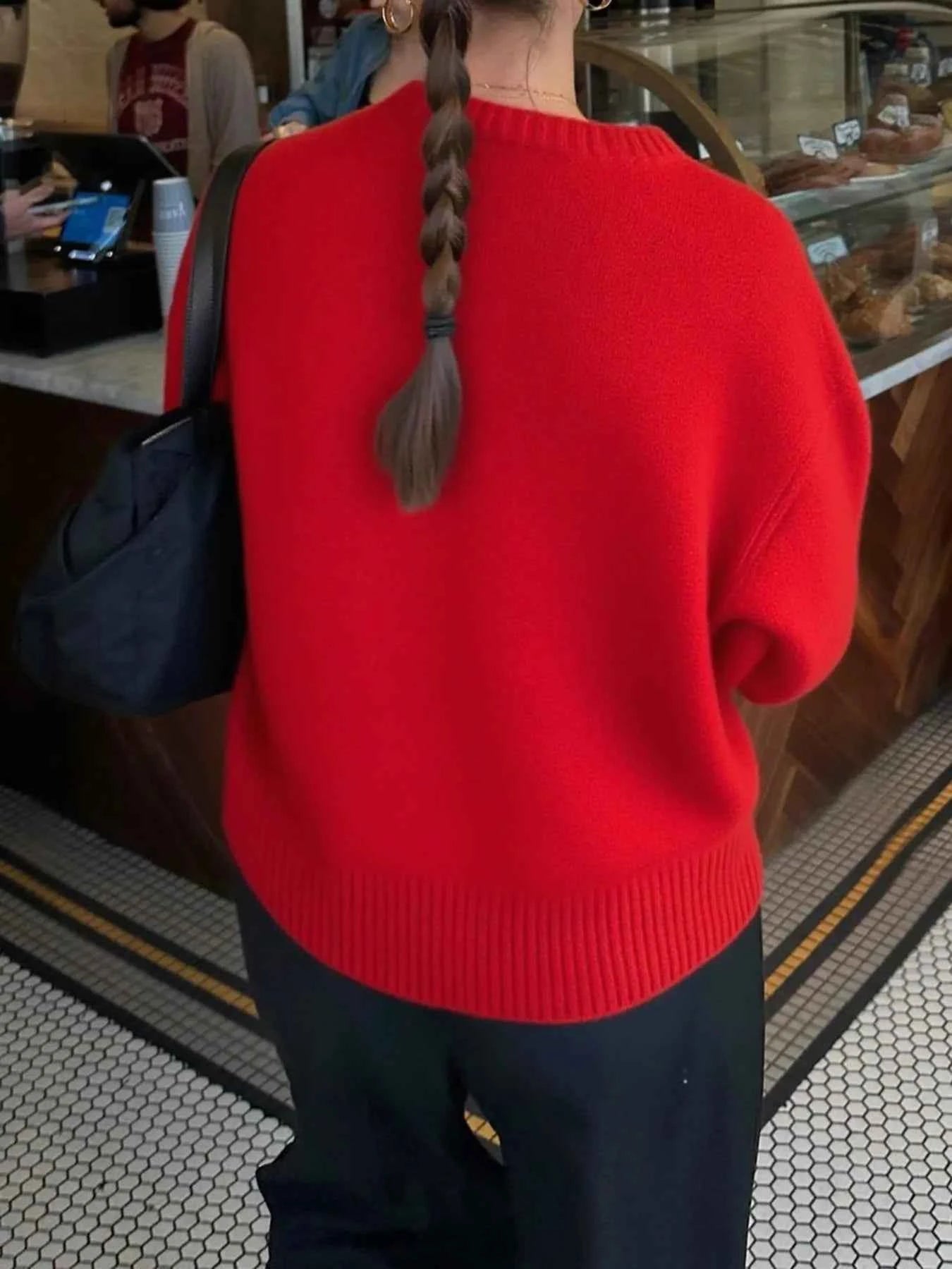 Ribbed Crewneck Drop Shoulder Sweater deefb615f541451db001bd59719d2bf2-Max-Origin