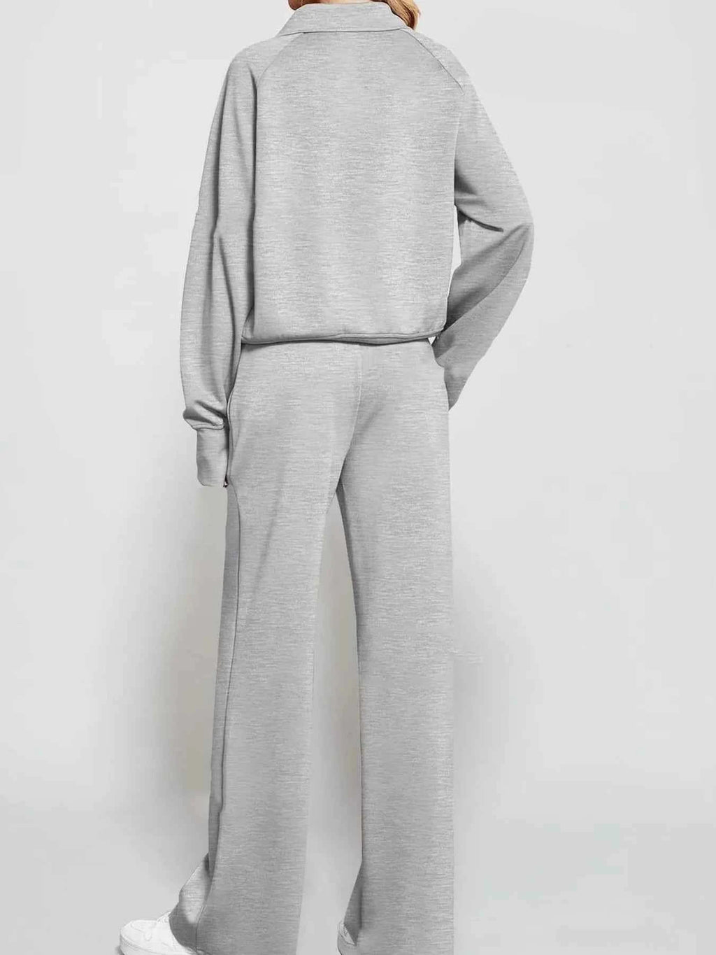 Half Zip Long Sleeve Top and Pants Set df134eda20684087b6c7efc8c70b9ad7-Max-Origin