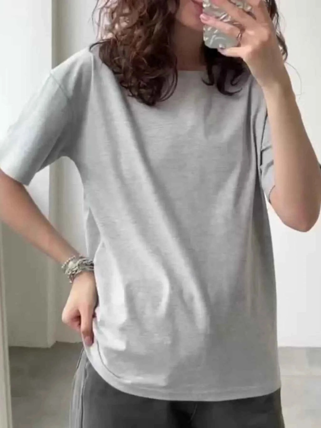 Plus Size Oversized Round Neck Short Sleeve T-Shirt df8ccc46-c03c-4919-9870-895db8d43b7e-Max-Origin