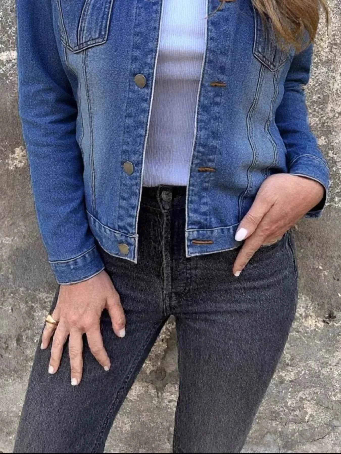 Full Size Button Front Long Sleeve Denim Jacket Plus Size df969601-e072-4f9f-9f2f-dbb8c4eaa20c-Max-Origin