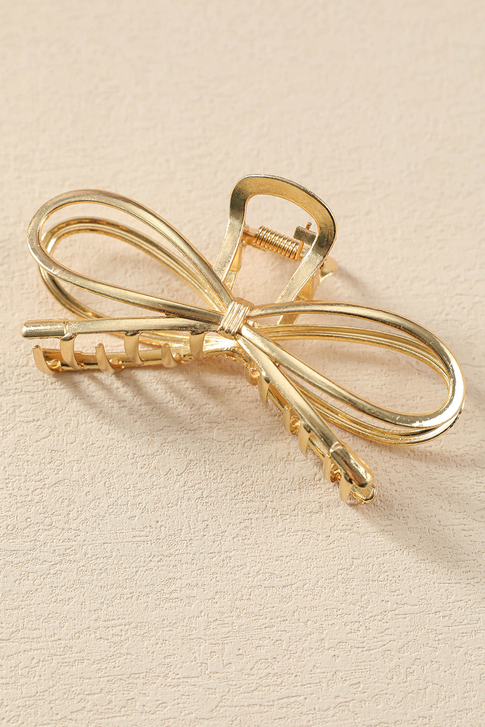 Gold Casual Bowknot Shape Metal Claw Clip dfa5be135f1263b3