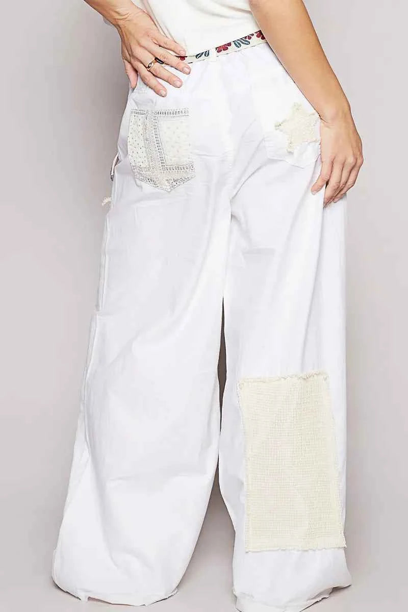 POL Raw Hem Star Patch Wide Leg Pants e016daee-5868-44ca-9888-45f46b358c9f-Max-Origin