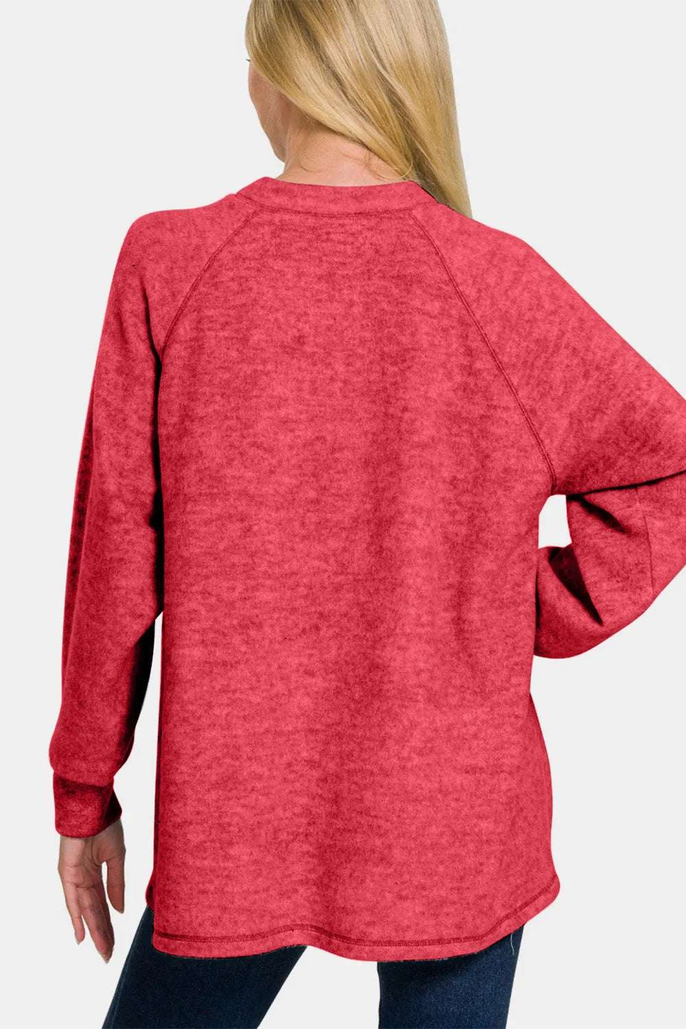 Zenana Full Size Brushed Melange Hacci High-Low Sweater e0762e91-13b8-42df-80dc-e6f950d59c2d-Max-webp_2