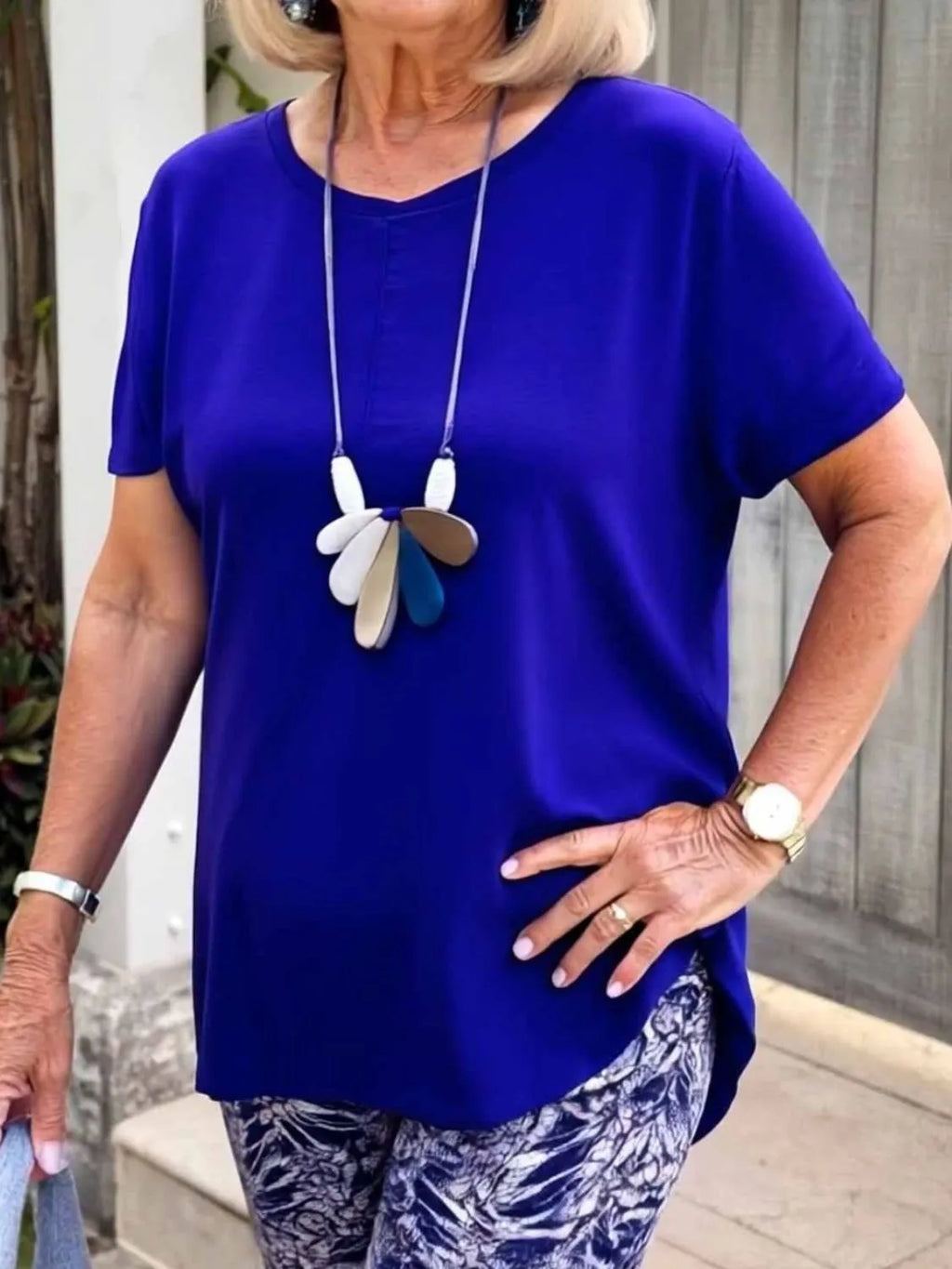 Full Size Round Neck Short Sleeve Top and Pants Set Plus Size e08ad372-0379-4ea4-a7d6-116f855e4a15-Max-Origin