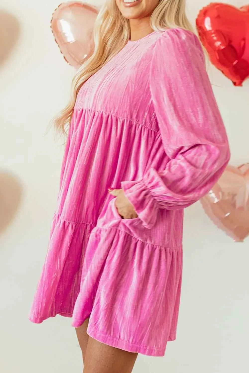 Tiered Flounce Sleeve Mini Dress e1384987-f77f-444b-9745-1f537cea530f-Max-Origin