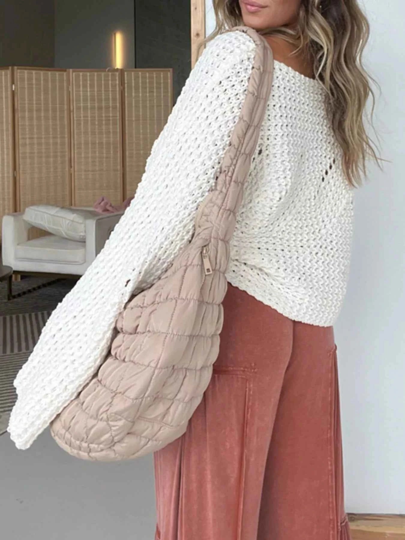 Openwork Batwing Sleeve Sweater e17a880f-e43a-44e5-aadd-a9d3a67e6cdd-Max-Origin