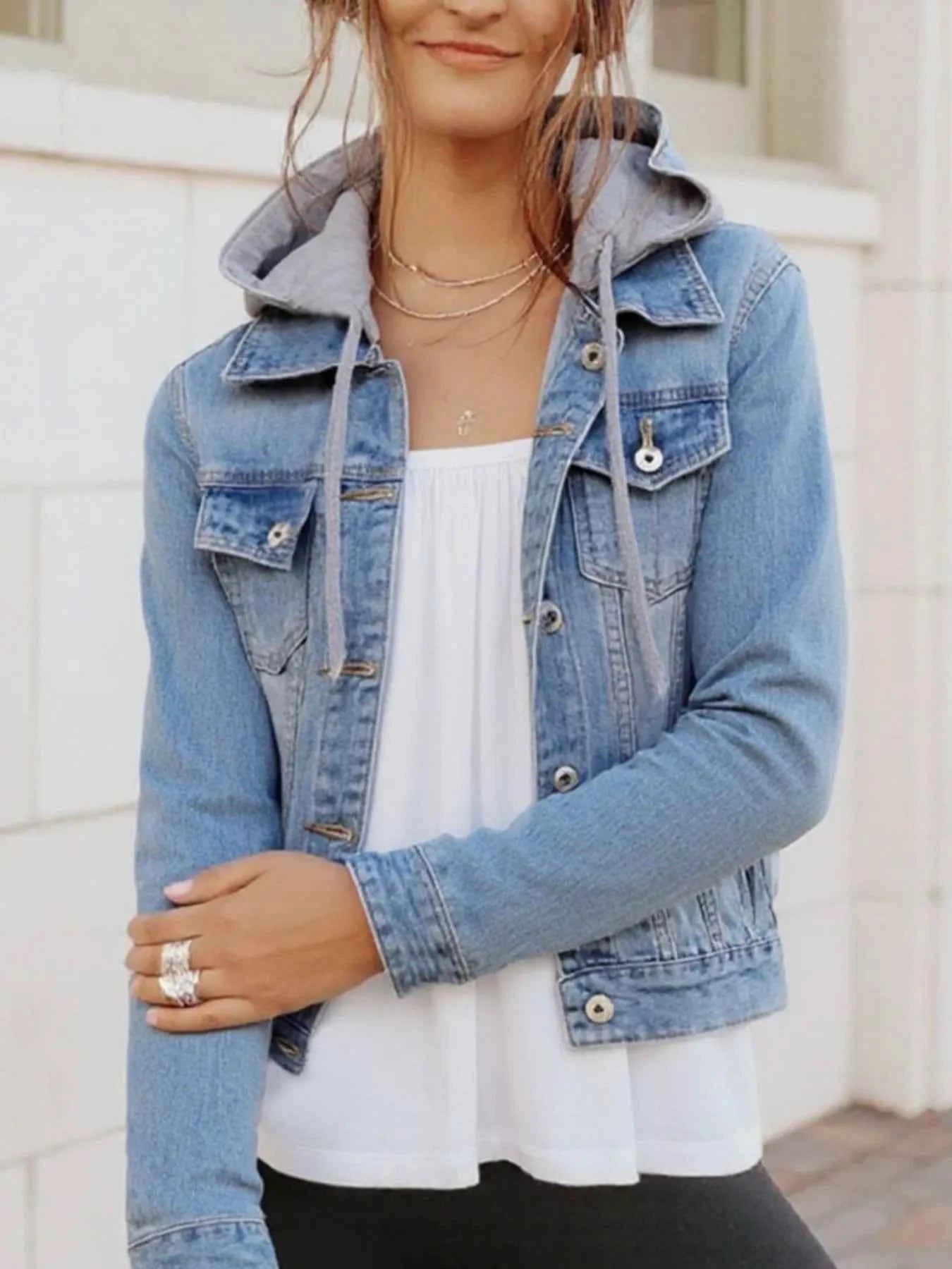 Full Size Button Up Drawstring Hooded Denim Jacket Plus Size Light Blue e187297c-7663-4199-8f39-7f835b95cd6f-Max-Origin