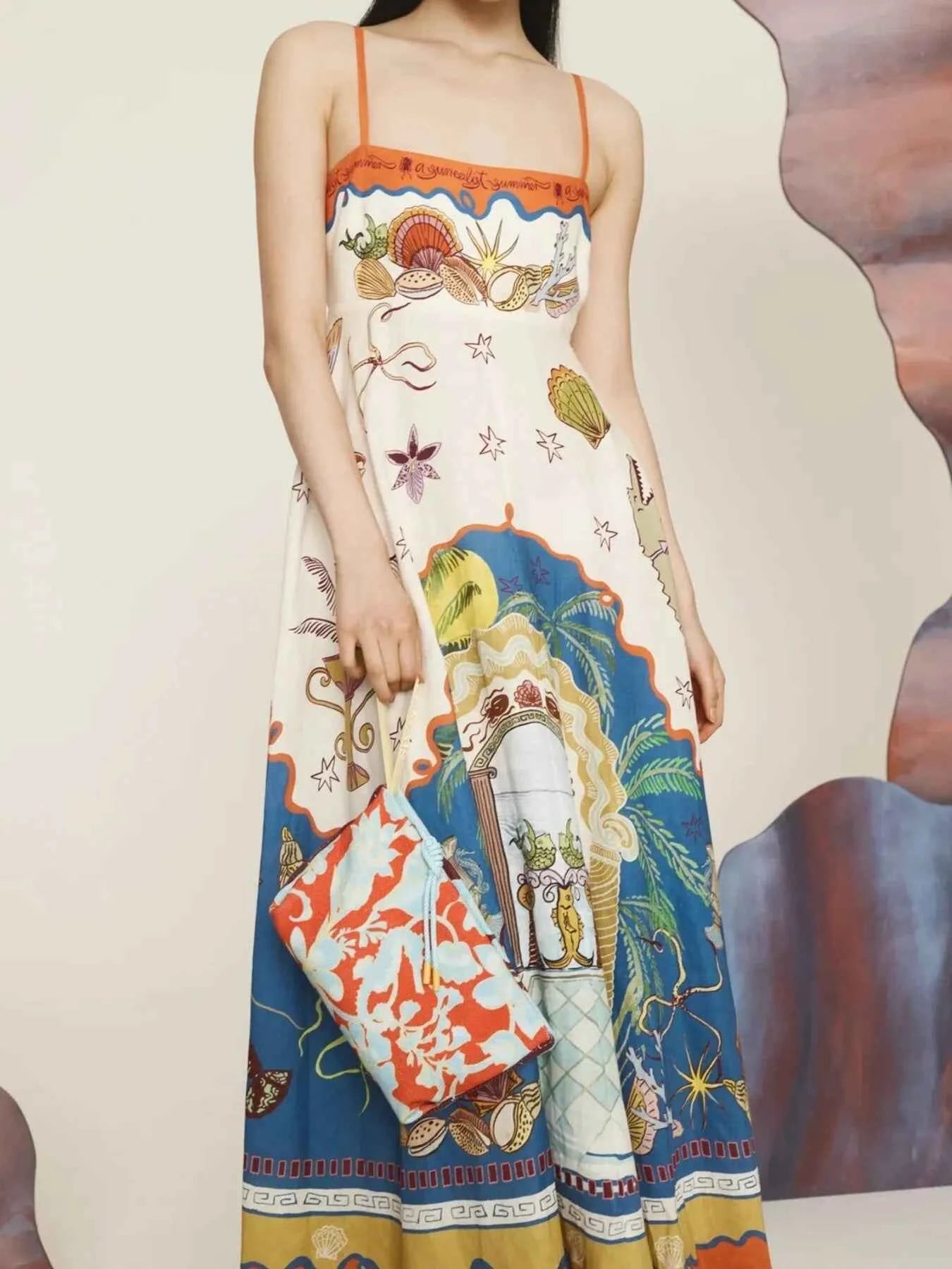 Printed Square Neck Maxi Cami Dress Multicolor e1aa40a1b03649dbab88f30bd4340207-Max-Origin