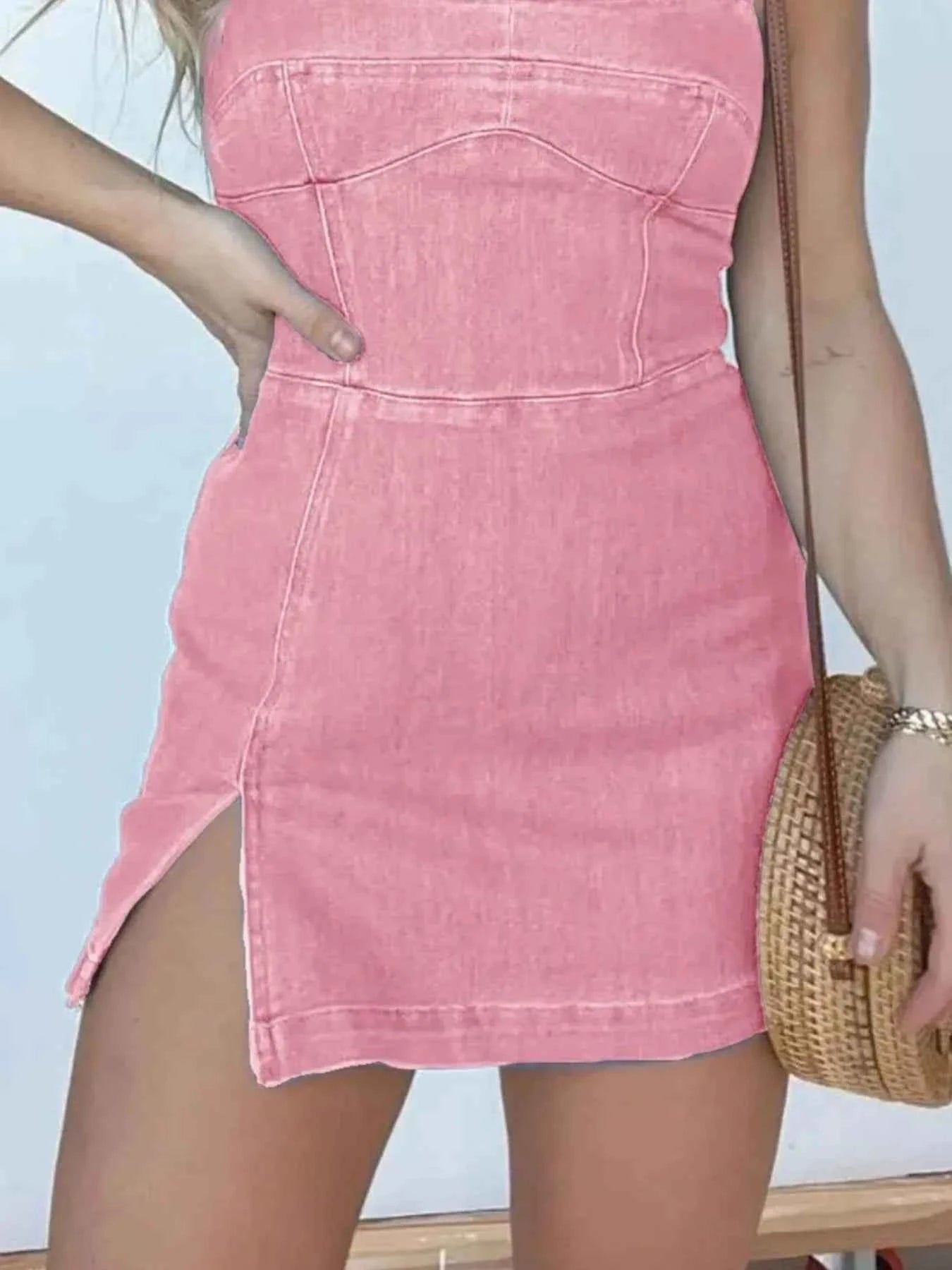 Full Size Slit Square Neck Denim Dress Plus Size e1e479dd-bd7f-4669-9d6f-fb08e6340c11-Max-Origin