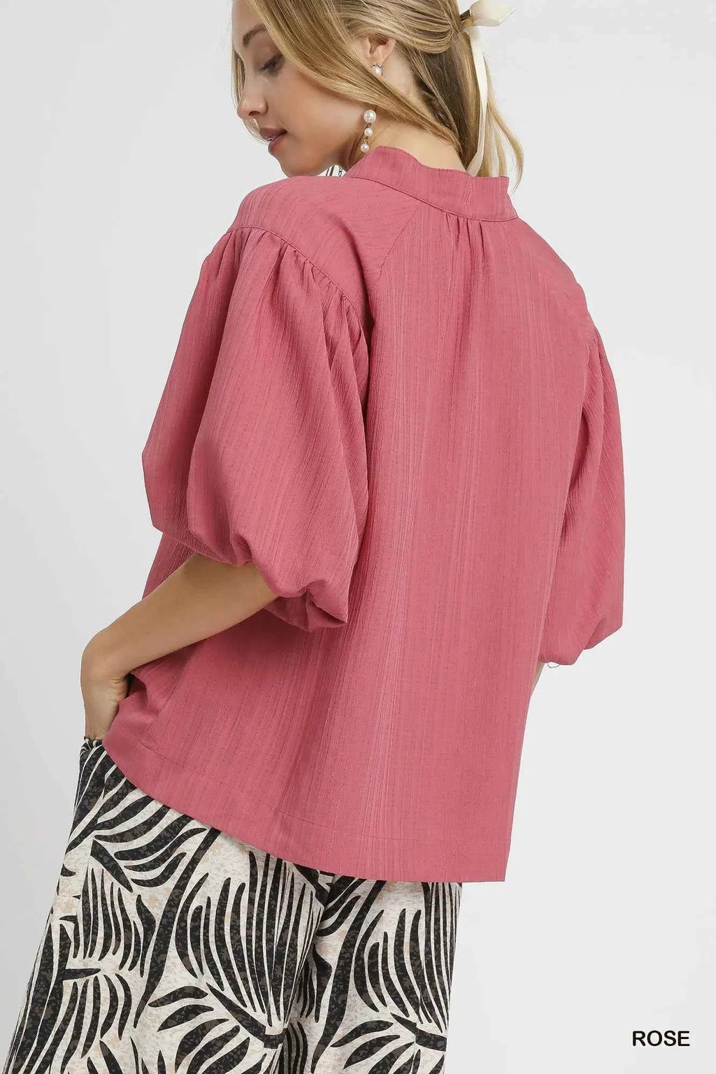 Umgee Textured Puff Sleeve Blouse e1f35feb-2893-4b4d-a6bd-1c4bd79b2fb7-Max-Origin