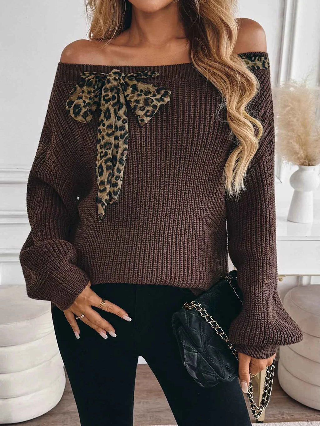 Leopard Bow Dropped Shoulder Sweater e22a4269c2784d7793f7ed5e2a00214c-Max-Origin