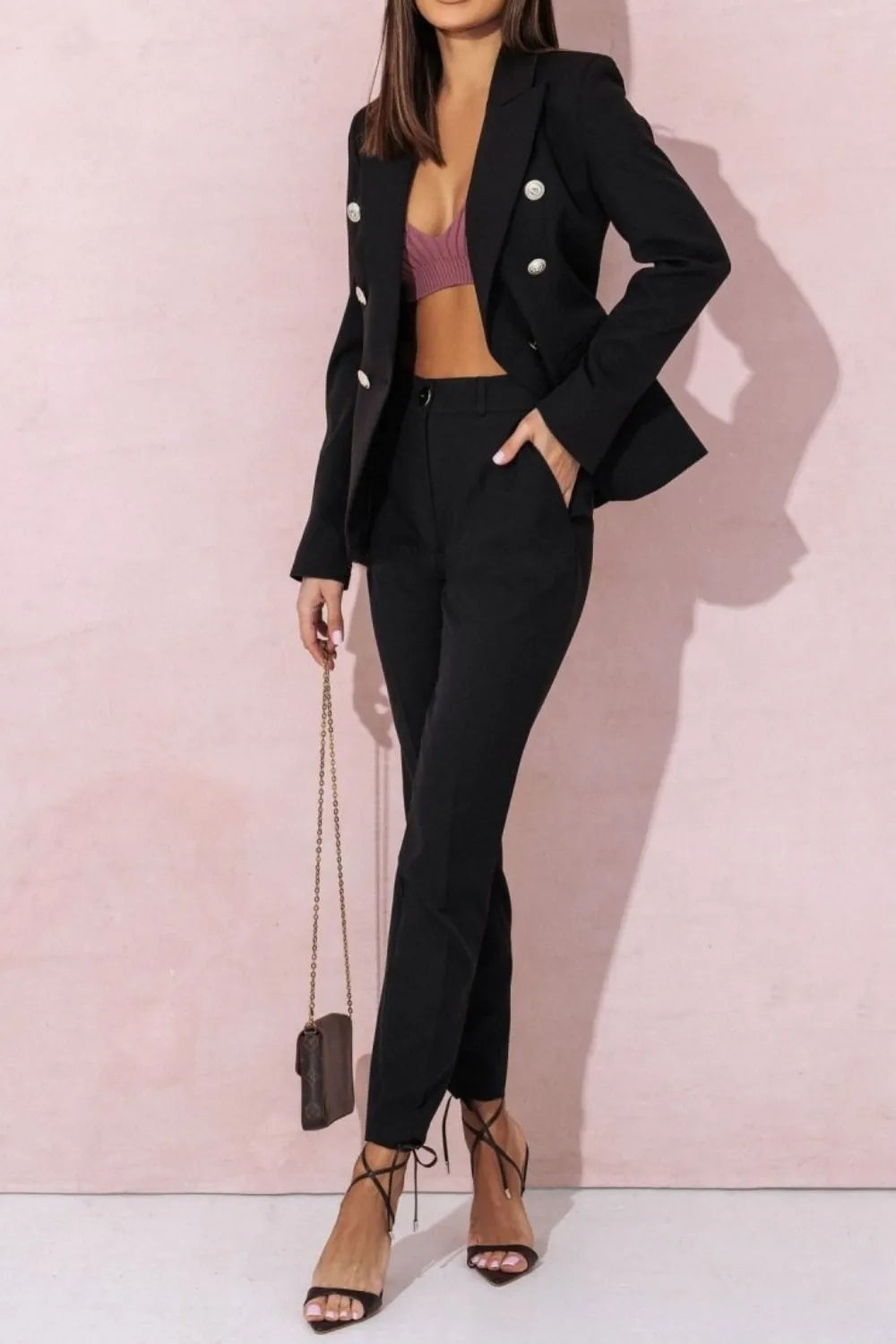 Full Size Lapel Collar Long Sleeve Blazer and Pants Set Plus Size e22cf269-58b7-4be2-93ed-f2790c13f6d2-Max-Origin