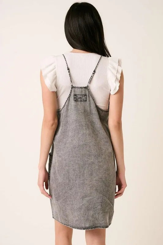 Mittoshop Washed Patch Pocket Mini Cami Denim Dress e2f39bf5-35d9-4477-8599-f0d370263e37-Max