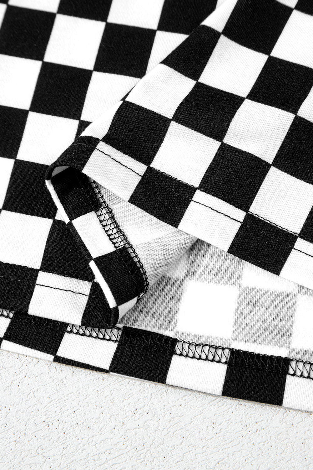 Beige Checkered Print Long Sleeve Loose Fit Pajama Set e350f431938bcb9a