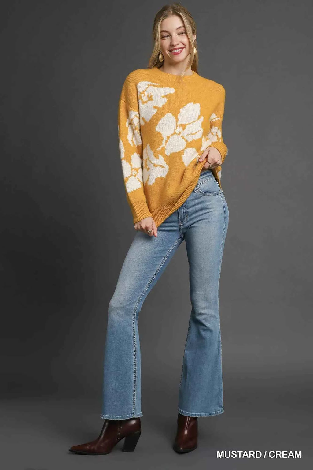 Umgee Floral Long Sleeve Sweater e4ff8dfa-2349-4ae4-a8eb-9ceb60242d25-Max-Origin