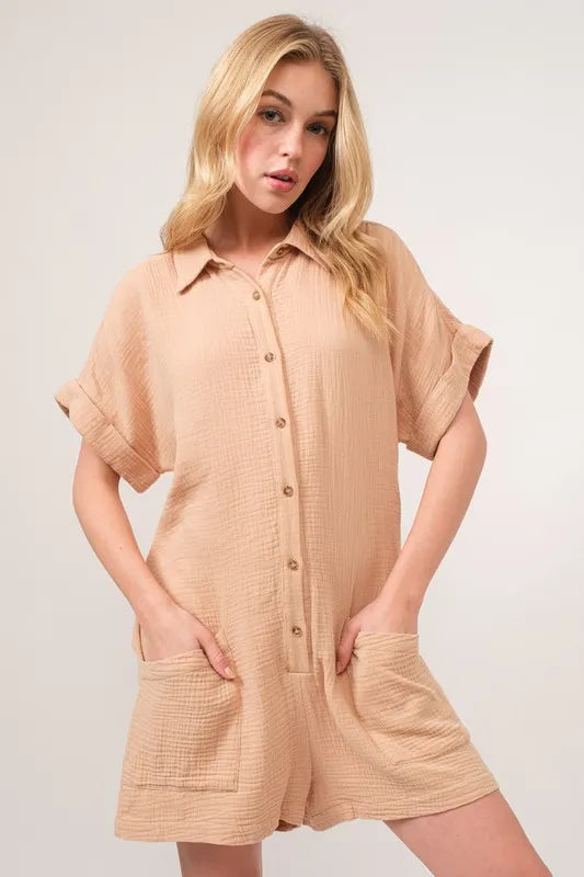 And The Why Washed Gauze Roll-up Sleeve Comfort Utility Romper e504acd7f0514015b35438dd6d475d3e-Max-Origin