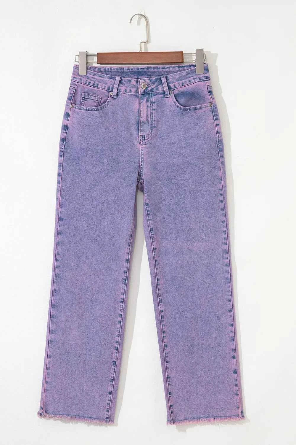 Washed Raw Hem Cropped Jeans e61a875a-bff7-4f69-a240-8e15dcb49895-Max-Origin