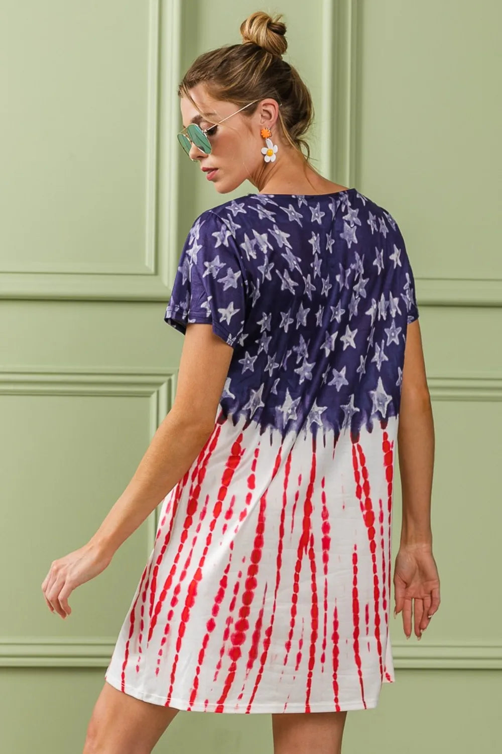BiBi American Flag Theme Tee Dress e6444b3e-ab95-4307-a97e-9353bbf535b3-Max
