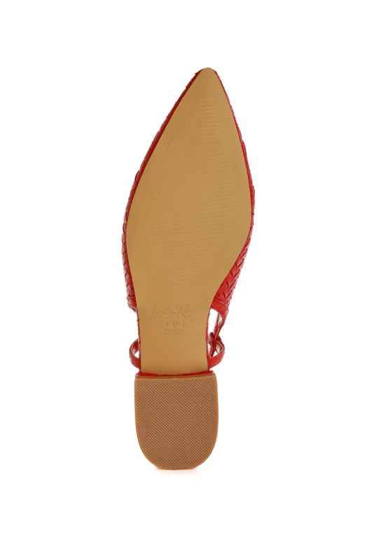 Kurina Woven Slingback Sandals e6764407-a3da-48bb-9593-2be556a581ef
