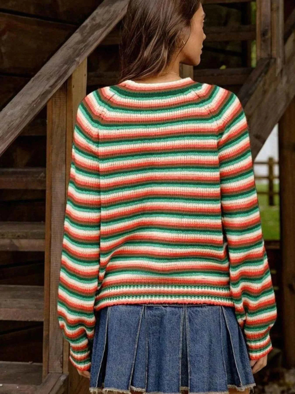 Rainbow Striped Pullover Sweater e6912146-933f-4118-adb3-436d8a3d08e7-Max-Origin