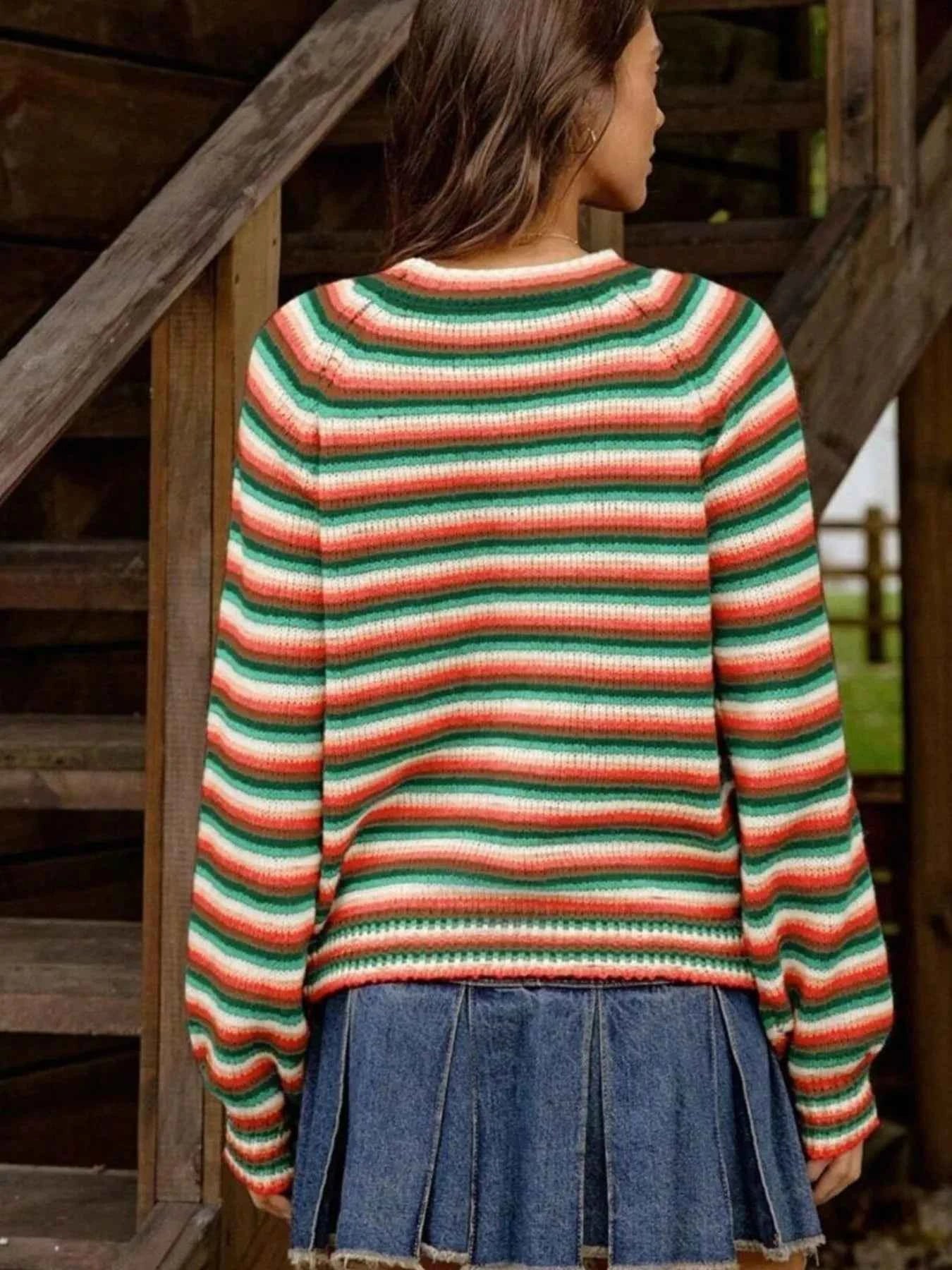Rainbow Striped Pullover Sweater e6912146-933f-4118-adb3-436d8a3d08e7-Max-Origin