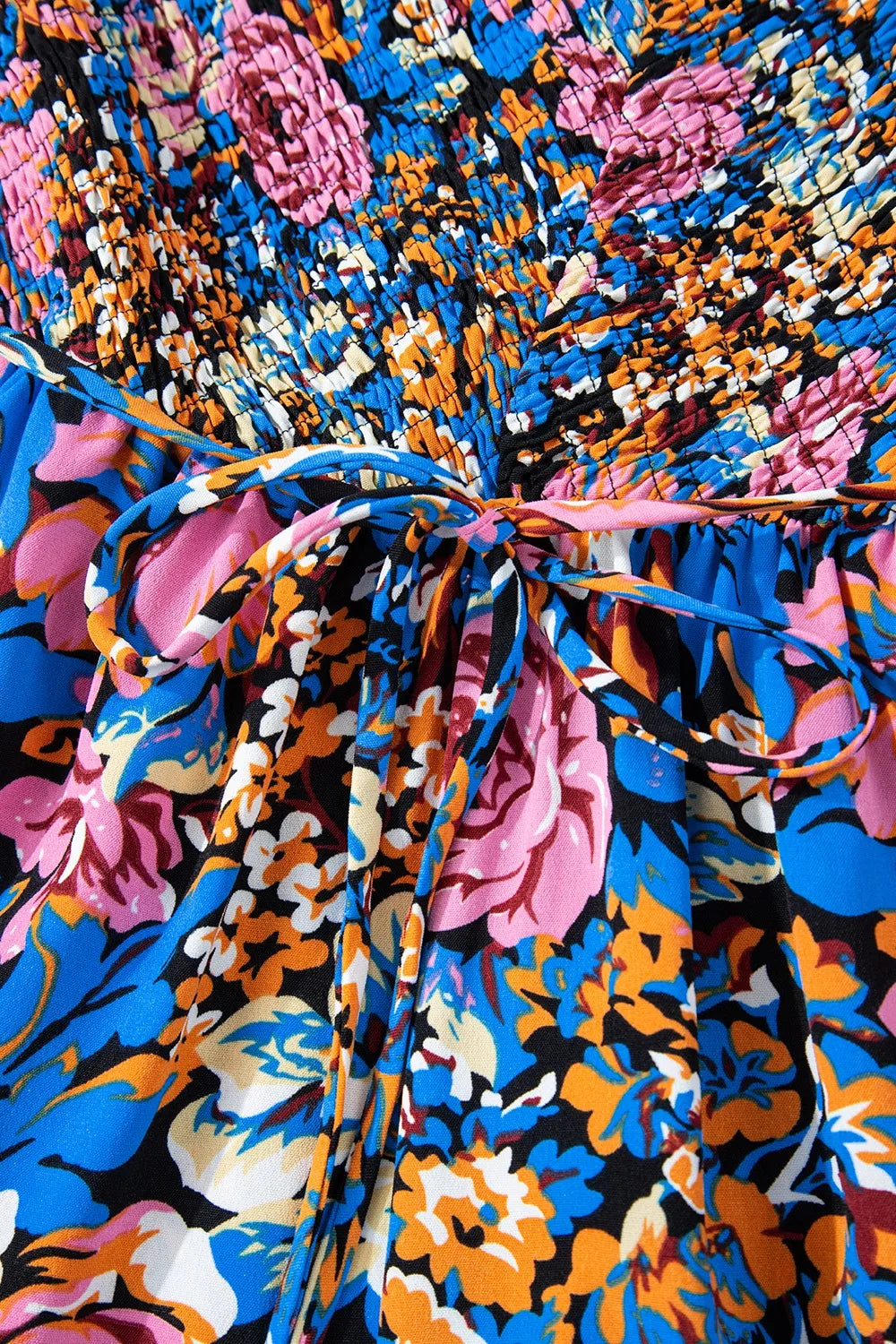 Floral Smocked Spaghetti Straps Wide Leg Jumpsuit e721aa93-c7f8-4851-82aa-225a7ffbf4d0-Max