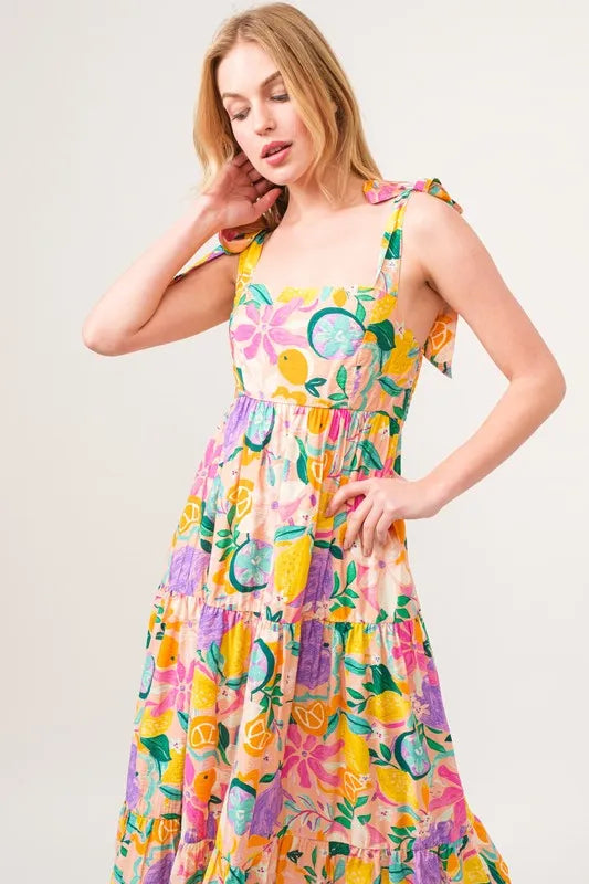 And The Why Shoulder Strap Tropical Fruit Printed Tiered Maxi Dress e8aac0df14f149d19a12eb751a229615-Max-Origin