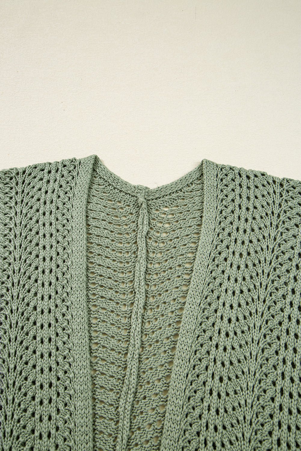 Green Bay Scalloped Edge Eyelet Knit Batwing Sleeve Cardigan e8b0c35b338d663d