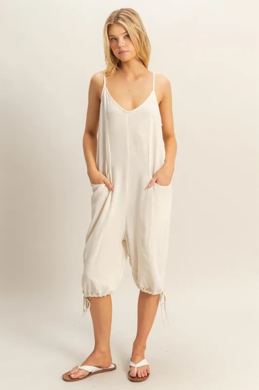 HYFVE V-Neck Pocket Detail Side Tie Hem Romper e8be18cd19e44ca0829f87f76ccd700c-Max-Origin