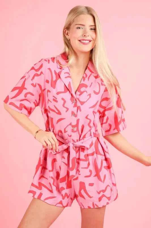 VERY J Oversized Printed Button Down Resort Romper e919ce18c71c4cc5bb0483f7aa45e6b4-Max-Origin