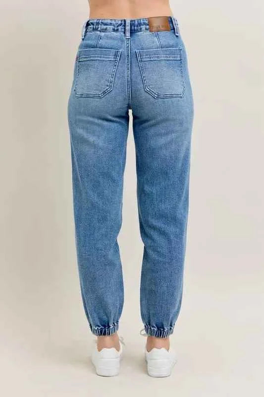 Judy Blue Full Size High Waist Denim Jogger Plus Size e936c99f150b4039925ba4db9ee85f45-Max-Origin