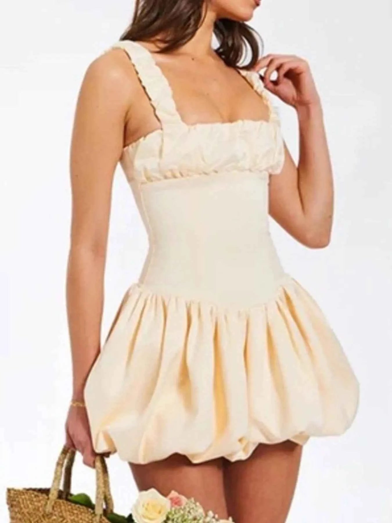 Bubble Hem Mini Dress e9c9781f-4262-4070-8a50-3896d5b058c8-Max-Origin