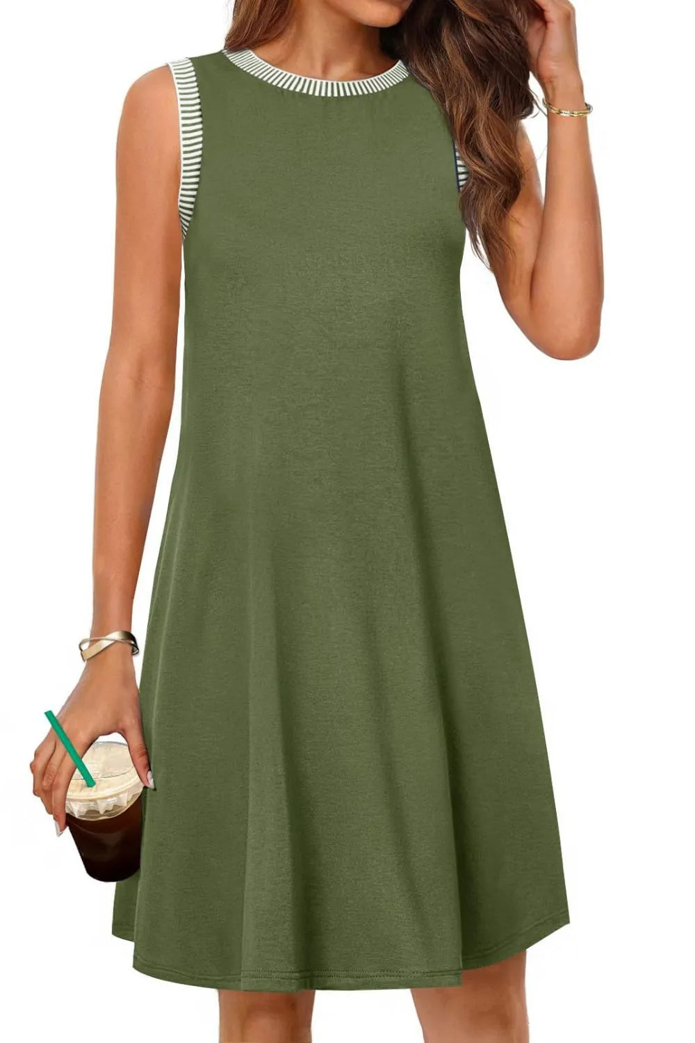 Round Neck Sleeveless Mini Tank Dress Moss e9d37849-9a1e-48a7-8765-e063c0e23536-Max-Origin